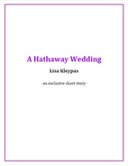 A Hathaway Wedding (The Hathaways, #2.5) by…