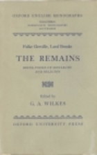 The Remains: Being Poems of Monarchy and…