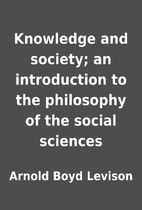 Knowledge and society; an introduction to…