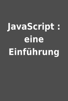 JavaScript : eine Einführung