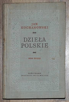 Dzieła polskie, t.3 by Jan Kochanowski