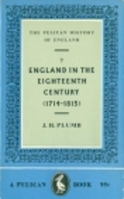 England in the Eighteenth Century by J.H.…