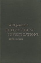 Philosophical Investigations by Ludwig…