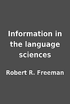 Information in the language sciences by…