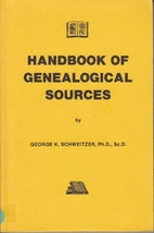 Handbook of Genealogical Sources by George…