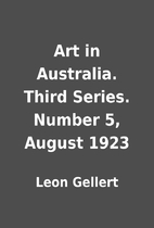 Art in Australia. Third Series. Number 5,…