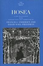 Hosea : a new translation with introduction…