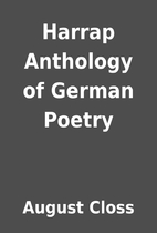 Harrap Anthology of German Poetry by August…