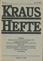 Kraus-Hefte 13 (1980)