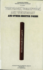 T.S.Eliot: Prufrock, Gerontion, Ash…