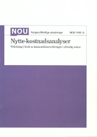 NOU 1998:16. Nytte-kostnadsanalyser :…