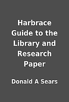 Harbrace Guide to the Library and Research…