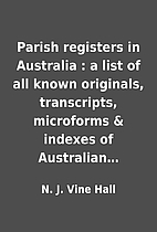 Parish registers in Australia : a list of…