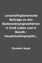 Lanschaftsplanerische Beiträge zu den…