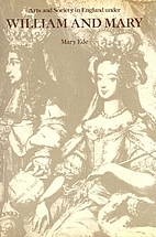 Arts and Society in England under William…