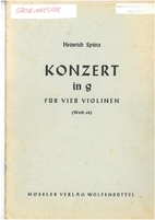 Konzert in g für vier violinen (werk 68) by…