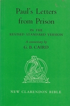 Paul's Letters from Prison in the Revised…