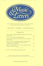 Music & Letters - vol. 82 Nr 4 by Nigel…