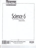 Science 6 for Christian Schools Tests second…