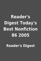 Reader's Digest Today's Best Nonfiction 86…