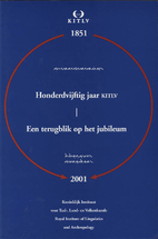 Honderdvijftig jaar KITLV, 1851-2001 : een…