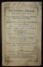 The Cricketers' Almanack for the Year 1866…