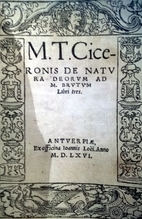 M. T. Ciceronis De natura Deorum ad M.…