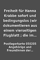 Freiheit für Hanna Krabbe sofort und…