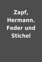 Zapf, Hermann. Feder und Stichel