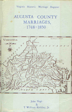 Augusta County Virginia Marriages 1748 1850…
