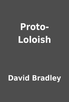 Proto-Loloish by David Bradley