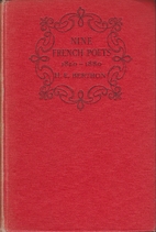 Nine French Poets 1820-1880 by H. E. Berthon