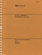 ALGOL version 4 reference manual by Control…