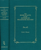 Book of Acts in the Setting of Hellenistic…