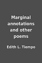 Marginal annotations and other poems by…