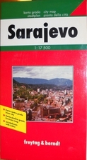 (Bosnia) Sarajevo Map by Freytag & Berndt