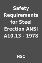 Safety Requirements for Steel Erection ANSI…