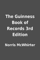 The Guinness Book of Records 3rd Edition by…
