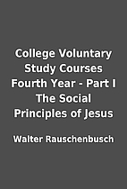 College Voluntary Study Courses Fourth Year…