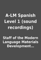 A-LM Spanish Level 1 (sound recordings) by…