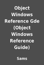 Object Windows Reference Gde (Object Windows…