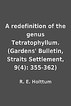 A redefinition of the genus Tetratophyllum.…