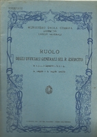 Ruolo degli ufficiali generali del r.…