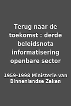 Terug naar de toekomst : derde beleidsnota…