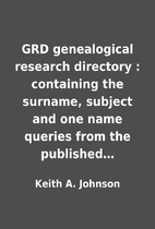 GRD genealogical research directory :…