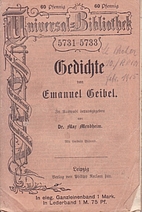 Gedichte by Emanuel Geibel
