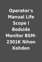 Operator's Manual Life Scope i Bedside…
