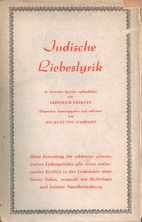 Indische Liebeslyrik by Friedrich Rückert