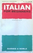 Italian for Beginners by Charles Duff