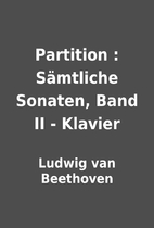 Partition : Sämtliche Sonaten, Band II -…